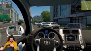 ПОЕХАЛ С ДРУГОМ НА РЫБАЛКУ - CITY CAR DRIVING + РУЛЬ