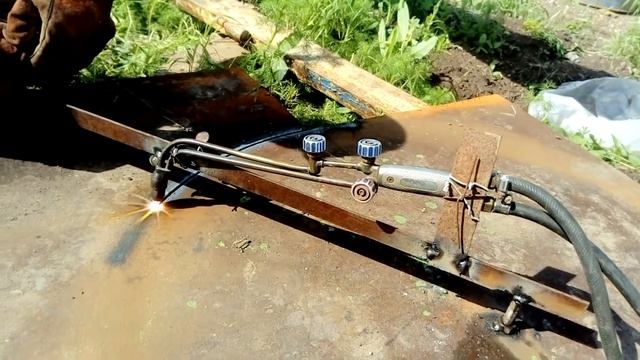 Резак.Самодельный циркуль для резки металла. смотреть онлайн