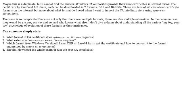 importing root CA certificate in linux смотреть онлайн