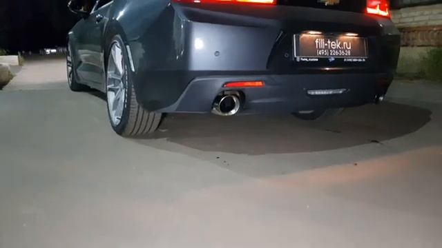 Тюнинг выхлопной системы Chevrolet Camaro 2018 года 2 литра turbo смотреть онлайн