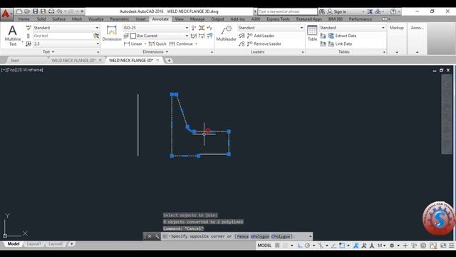 HOW TO DEVELOP 3D WELD NECK FLANGE IN AUTO CAD TUTORIAL #167 смотреть онлайн