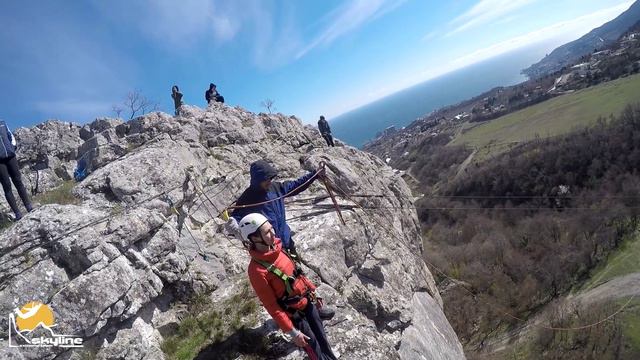 Настя The Red Stone Rope Jumping with Skyline X-Team in Crimea смотреть онлайн