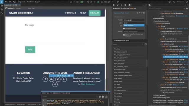7. The Footer - Create a Portfolio WordPress Theme - Tutorial смотреть онлайн
