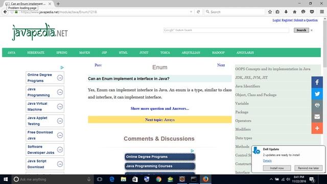 Can an Enum implement a interface in Java?
| javapedia.net смотреть онлайн