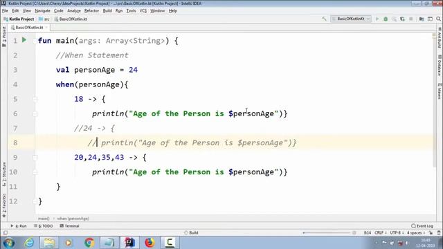 kotlin Tutorial for Android developers | How to implement When Statement смотреть онлайн