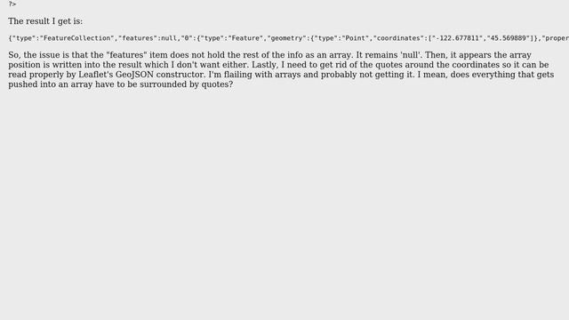 GIS: MySQL to GeoJSON - Formatting Issue (3 Solutions!!) смотреть онлайн