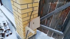 Калитка для забора из кирпичный столбов