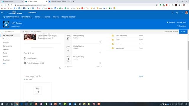 An overview of Calendar options in SharePoint Online and Office 365 смотреть онлайн