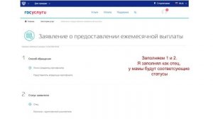 Оформление ежемесячной выплаты на детей до 3-х лет. Инструкция для портала Госуслуги.