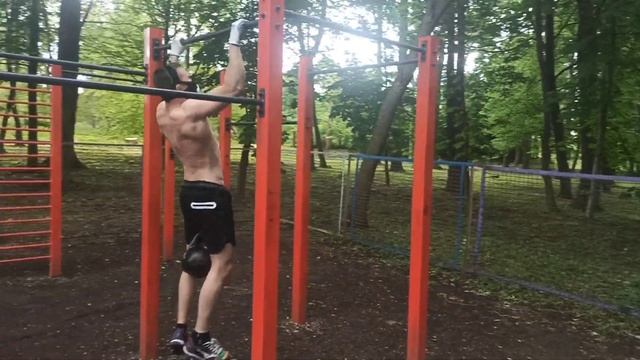 Крутой СЭТ на верх тела с гирей 16кг смотреть онлайн