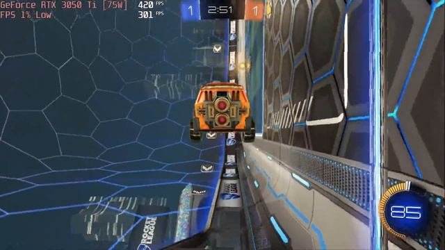 ? NVIDIA GeForce RTX 3050 Ti [Laptop, 75W] - Rocket League gameplay benchmarks (1080p) смотреть онлайн