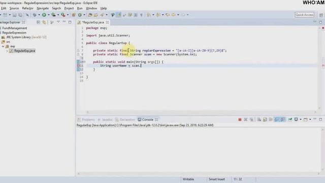 Who Am I? - Username Validation with Regular Expression | JAVA смотреть онлайн