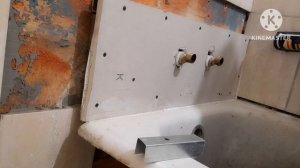 Как  спрятать трубы в ванной комнате  ? или  смеситель на коробе  из гкл  .