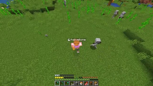 Minecraft, But there's Lucky Custom Hearts... смотреть онлайн