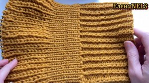 Cepures adīšana.Шапка на спицах. Двухсторонняя.английская резинка без накида#шапкаспицами