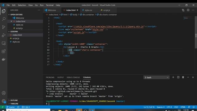 JavaScript для самых маленьких ( Урок 6 ) - Графики и диаграммы смотреть онлайн