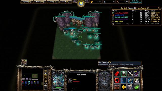 Warcraft 3 Reforged - Holy War: Anniversary 1.21a (ffa 6 men) смотреть онлайн