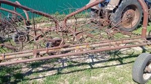 Грабли-ворошилки ГВК-6, ворошим люцерну. Сенокос 2021