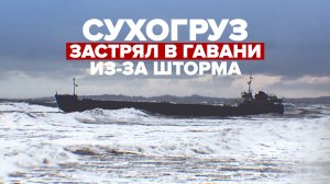 Из-за шторма российский сухогруз потерял управление у берегов Батуми — видео