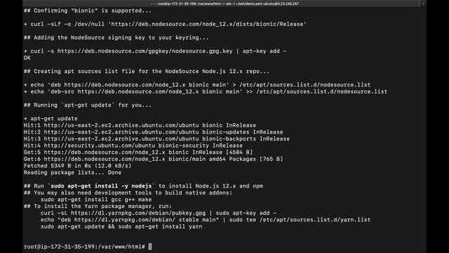 How to set up a Node.js application for production on EC2 Ubuntu: Hands-on! смотреть онлайн