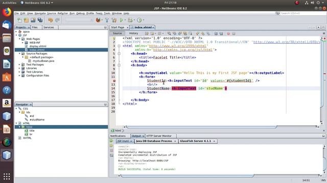 JSF-Form Handling and ManagedBean смотреть онлайн
