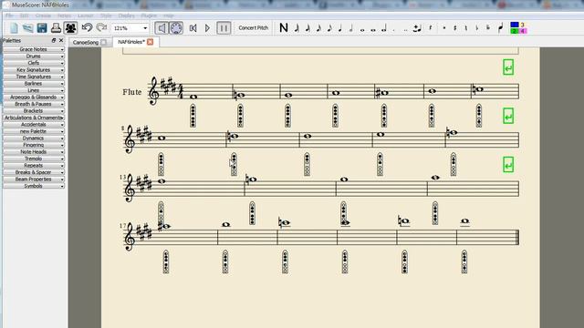 Native American Flute Fingerings - Nakai Tablature - MuseScore