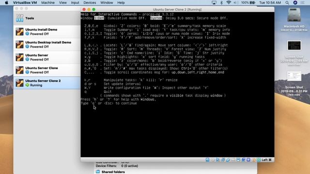 Linux - Task Manager and Kill Processes (top) смотреть онлайн