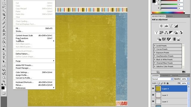 Beginner Digital Scrapbooking Photoshop Tutorial Part 1 смотреть онлайн