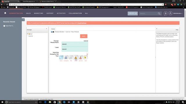 How to create a module in suiteCRM tutorial part 4 смотреть онлайн