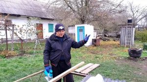 Навес из профнастила / ТАНДЫР первая растопка [Мангальная зона ч 8]