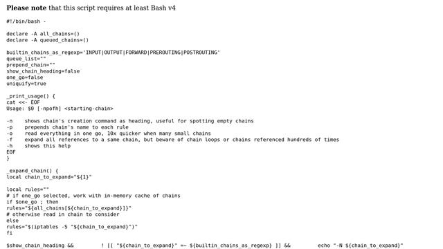 Unix & Linux: How to convert `iptables -S` output to a breadth-first listing? (2 Solutions!!) смотреть онлайн