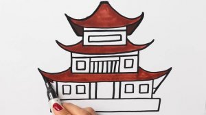 Как нарисовать Традиционный японский дом с MiMi | Раскраски детей HD | Рисование и окраска