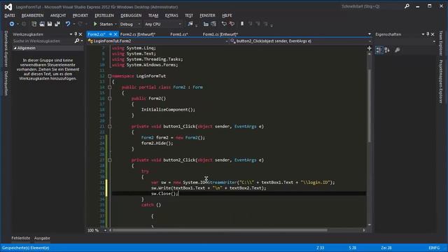 Login/Register Form with Filesystem & Directories in C# Visual Studio Tutorial смотреть онлайн
