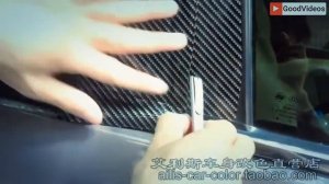 Пленка 5D Карбон под лаком. Отделка элементов сало