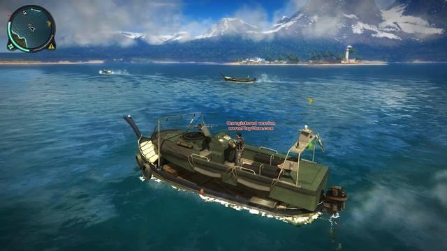 Just Cause 2. Заезд на лодку. смотреть онлайн