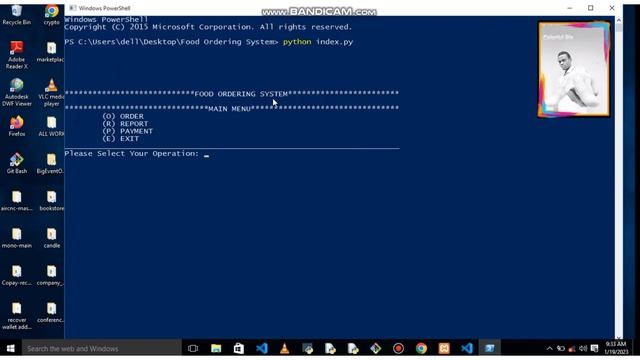 how to run a Python file for food ordering system on the terminal #programmer #python #trending смотреть онлайн