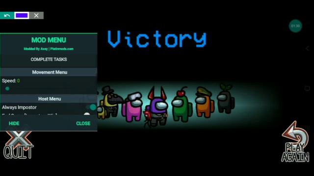 mod menu Among us смотреть онлайн
