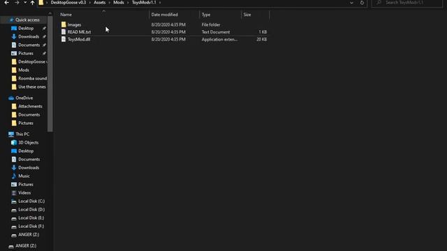 How To Install Toys Mod For Desktop Goose