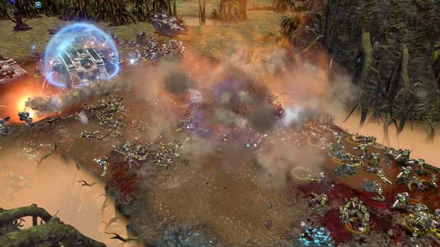 Quick 30K Battle - Luna Wolves vs Orks - Astartes Mod, Warhammer 40K: Dawn Of War 2: Retribution смотреть онлайн