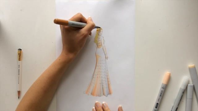 ?FASHION SKETCH: How to Draw Bridal Illustration with Markers смотреть онлайн