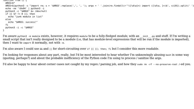 Code Review: Start the Python interpreter with an import statement смотреть онлайн