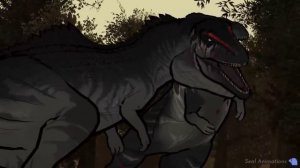 Seal Animation's Giganotosaurus and Carcharodontosaurus vs Triceratops(resounded)