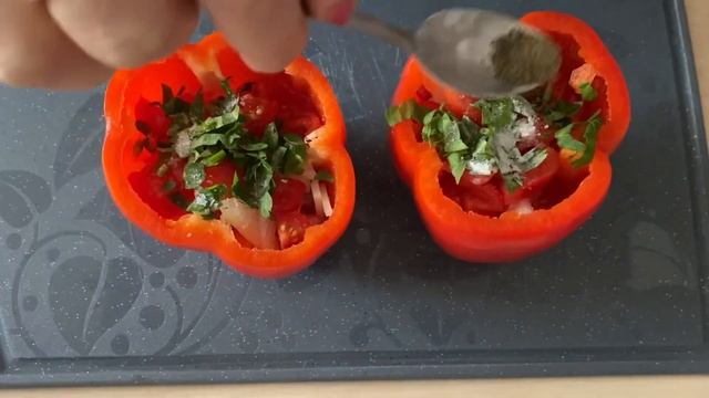 Фаршированный перец в #духовке без риса. Замечательный вкус. Простой домашний #рецепт смотреть онлайн