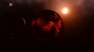 4.5￼ млрд. лет назад. Планета Тейя врезается в молодую Землю.