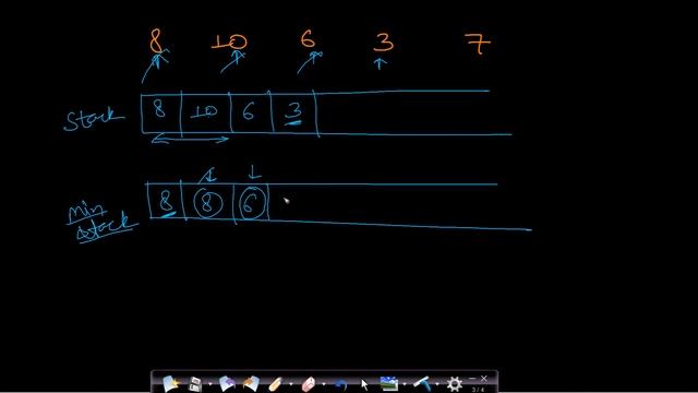 Design special stack with getmin in O(1) time смотреть онлайн