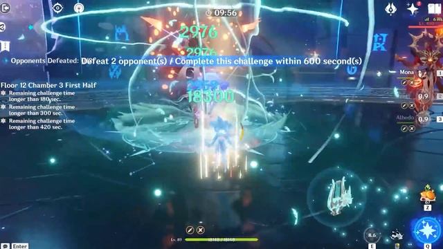 2.6 Spiral Abyss, Mondstadt 5★ Team - (Floor 12, 9★) смотреть онлайн