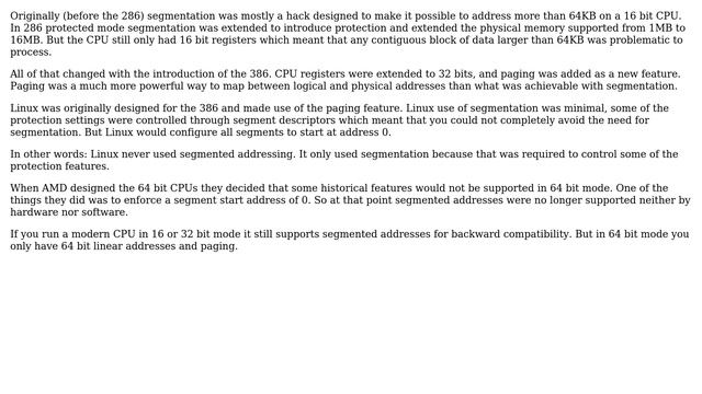 Does 32 or 64-bits CPU use segmentation addressing on Linux? (2 Solutions!!) смотреть онлайн
