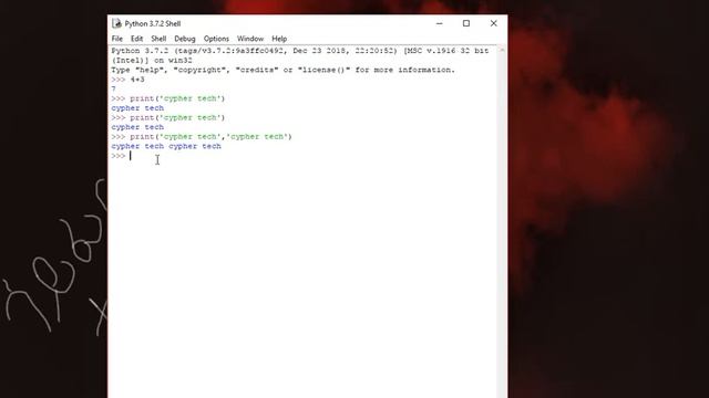 ሳይፈር. 4: python 3: First program in python смотреть онлайн