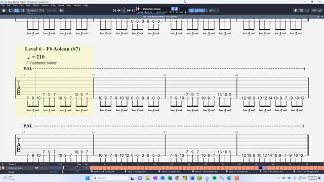 Guitar Growth - Dank Eternal Night | Alt Picking Challenge [Guitar Tab] (Extended) смотреть онлайн