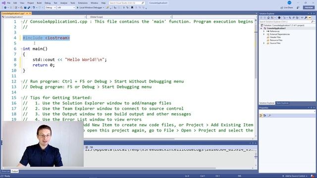 Уроки C++ / Первая программа на С++ смотреть онлайн